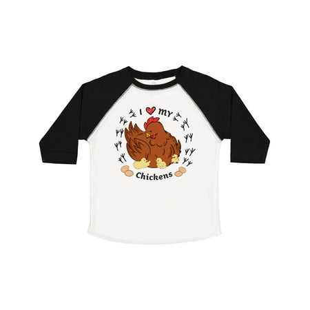 

Inktastic I Heart My Chickens Gift Toddler Boy or Toddler Girl T-Shirt