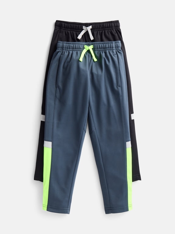 Boys Active Training Pants, 2-Pack, Sizes 4-18 & Husky