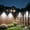 A, variant on LiUMX Solar Powered Outdoor Step Light, Black Plastic Mini Wall Lamp with Auto Light Sensor, Waterproof Drill-Free Mount for Courtyards, Balconies, Patios