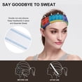 thumbnail image 5 of Sports Sweat Absorber Headband 10.6in Thin, Strong Absorbent And Thick Sweat Absorber Can Be Used As A Headband Mask Neck Band Scarf Multicolored Building Block (16), 5 of 6