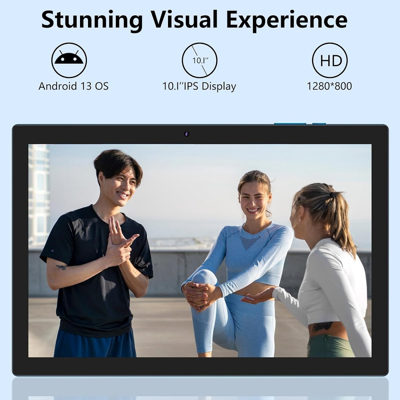 Android 13 Tablet 10 Inch, 12GB RAM+128GB ROM/2TB Expandable Tablet, 2 in 1 Tablets with Keyboard Case Mouse Stylus, 2.0GHz Quad-core CPU, 1280*800 IPS HD Screen, 5G WiFi6 BT 5.0, 8MP Camera Tablet