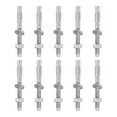 thumbnail image 1 of Uxcell 10 Pcs Ancrages en Coin, 1/4 Pouces x 2-1/3 Pouces Ancrages en Acier Inoxydable Boulons, Fixation Standard Robuste pour Support Mural en Ciment (Inclut Rondelles Écrous, Ton Argent), 1 of 6