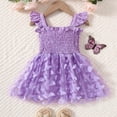 thumbnail image 4 of Posijego Robe en Maille Papillon pour Bébé Fille Fête d'Anniversaire Sans Manches Robes de Soirée de Mariage pour Tout-Petits Filles, 4 of 7