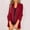 Red, variant on IMENGL Fashion solid color open front elastic 3/4 sleeves loose suit blazers, Orange 2XL, Size M-2XL