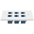 thumbnail image 2 of Cat 6 Ethernet Wall Plate 6 Port,Ethernet Wall Plate Female-Female Removable Compatible with Cat7/6/6E/5/5E, 2 of 5