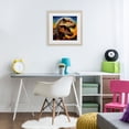 thumbnail image 2 of Stupell Industries Roaring Dinosaur Vibrant Pattern Birch Framed Print Under Glass, design by Creative Studio, 13 x 13, 2 of 10