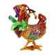 thumbnail image 1 of Caja de joyería con estatuilla de pollo, caja del tesoro de aleación para broches, anillos, collares S, 1 of 8