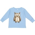 thumbnail image 3 of Inktastic Owl Boys or Girls Long Sleeve Toddler T-Shirt, 3 of 5