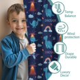 thumbnail image 3 of Blackout Kids Curtains,Dark Blue Dinosaur Volcano Pattern Childrens Insulated Curtains Set Of 2,Bedroom Essentials,Toddler Room Decor 42"x54", 3 of 5