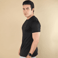 thumbnail image 3 of Playera Hombre Fitness Negro Manga Corta Secado Rápido, 3 of 4