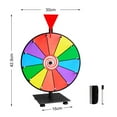 thumbnail image 4 of Rueda de premio giratoria de 12 pulgadas Juego de giro de fortuna para 12 ranuras de color Baoblaze Rueda de premios, 4 of 8