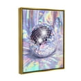 thumbnail image 3 of Stupell Industries Gleaming Disco Ball Beauty & Fashion Painting Gold Floater Framed Art Print Wall Art, 25 x 31, 3 of 9