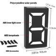 thumbnail image 4 of Solar Powered Door Number Light, Outdoor LED Illuminated Address Sign,Signs can be numbered as required，Suitable for Home Yard Street Number Can Light up the Whole Night, 4 of 5