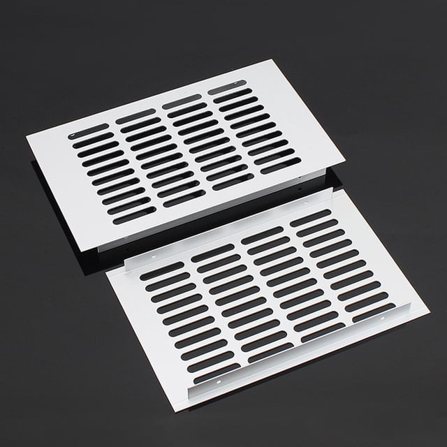 Goodhd 150mm Aluminium Rectangular Cabinet Wardrobe Air Vent Grille Ventilation-Cover