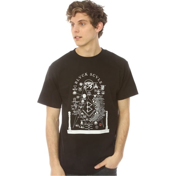 Black Scale Mens The Structure Graphic T-Shirt, Black, Small
