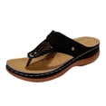 thumbnail image 1 of Chaussons d'Été pour Femmes Sandales Compensées Boho Sandales de Plage Chaussures de Mode pour Dames, 1 of 8