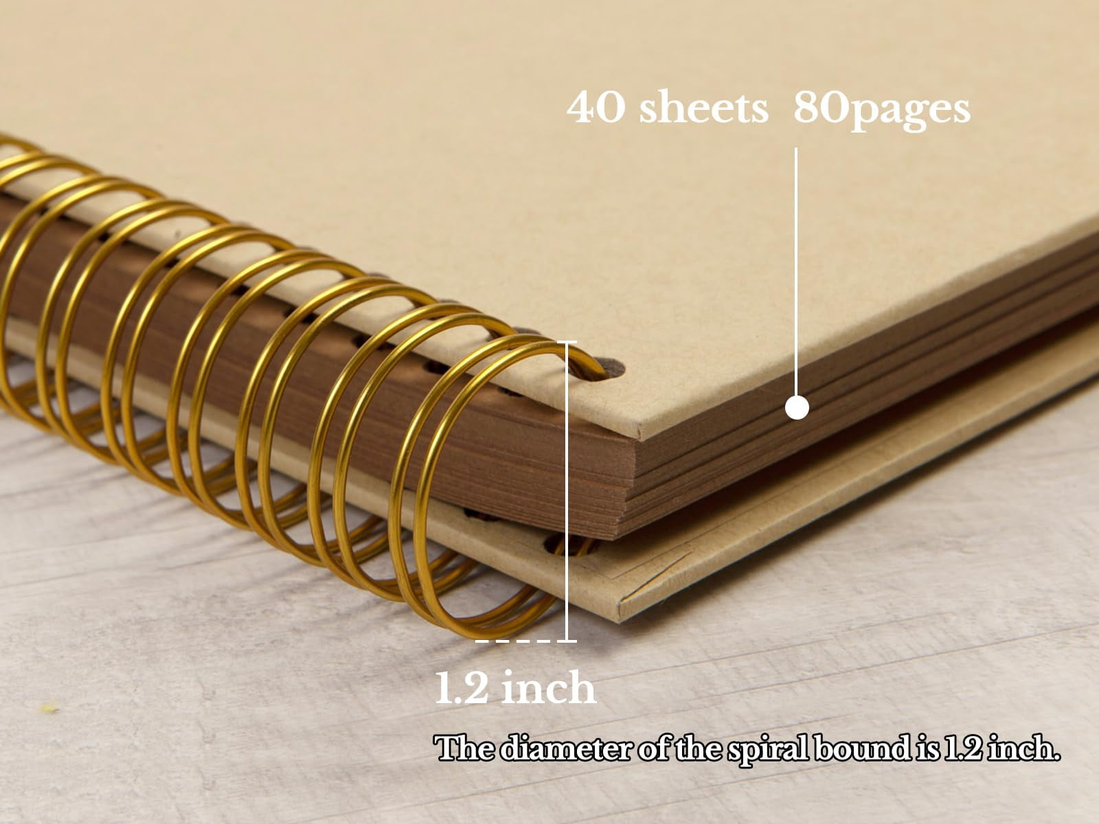 Lanola DIY Scrapbook Album Hardcover Kraft Paper Scrap Book Photo Albums Memory Book for Wedding and Anniversary Family