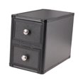 thumbnail image 2 of Caja de almacenamiento de tarjetas con 2 cajones, robusto, para adultos, coleccionista, colección de almacenamiento de tarjetas comerciales, organizad, 2 of 9