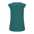 thumbnail image 5 of Womens Side Slit T-Shirts, Short Sleeve Shirts for Women Summer Casual Loose Fit Solid Color Athletic Crewneck Tees Basic Tops, 5 of 6