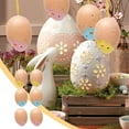 thumbnail image 4 of 6Pcs Easter Decorations Eggs Hanging Ornaments Chick Shape for Easter Tree Basket Decor Party Favors Supplies Home, 4 of 6