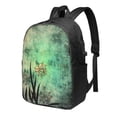 thumbnail image 1 of YFYANG 17" Laptop Backpack, Green Vintage Flowers Fashion Travel Work Backpack with USB and Headphone Cable Interface for Men and Women, 1 of 8