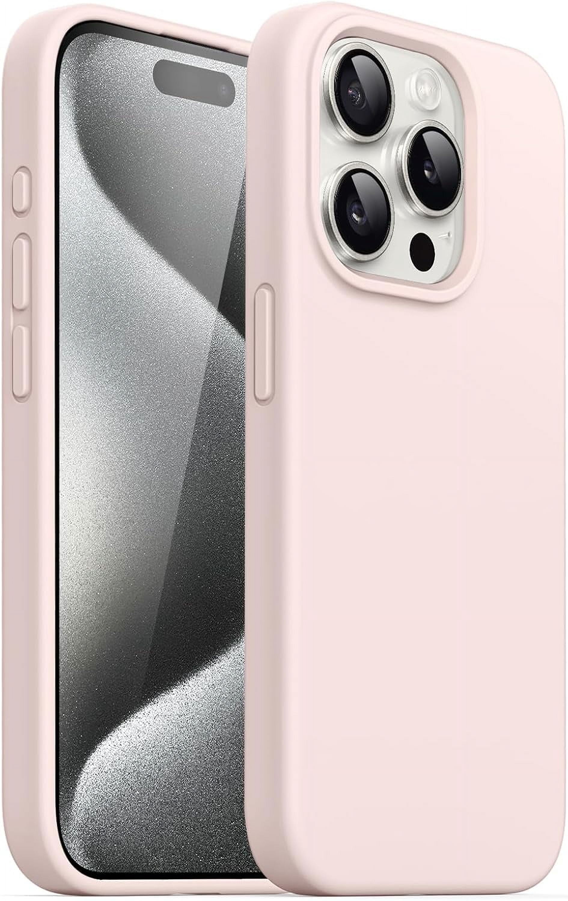 Coque Kuafcase Compatible IPhone 15 - Cuir Rose - Antichoc Et Antichute - Neuf Emballée