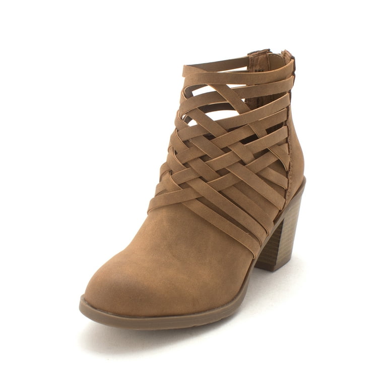 American Rag Womens Varya Closed Toe Ankle Fashion Boots Tan PU Size 6.0 Walmart