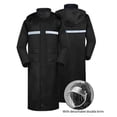 thumbnail image 2 of SHIXIAOO Imperméable Unisexe Robuste Coupe-Vent pour Activités de Plein Air Camping Randonnée Travail Manteau Long avec Bandes Réfléchissantes Port Toutes Saisons Pluie pour Femmes Grande Taille Manteaux Légers Veste de Pluie, 2 of 4