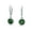 Green, variant on Bling Jewelry Womens 3CT Halo Solitaire CZ Dangle Chandelier Earrings Sterling Silver Birthstone