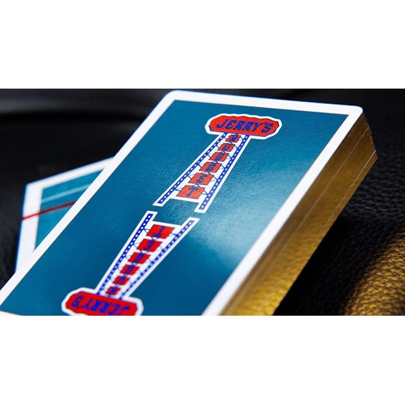 Gilded Vintage Feel Jerry's Nugget Aqua Playing Cards