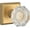 Brass, variant on Baldwin Reserve Pscrytsr112 Passage Crystal Knob with Traditional Square Rose Venetian Bronze Finish