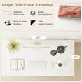 thumbnail image 6 of Costway 55'' x 28''Universal Tabletop for Standard & Standing Desk Frame Natural, 6 of 10