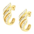 thumbnail image 4 of 10K Yellow Gold 1/2ct TW Diamond Spiral Drop and Dangle Earrings (J-K, I1-I2), 4 of 7