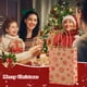 thumbnail image 5 of Christmas Snowflake Tote Bag Christmas Tree Accompanying Gift Bags Holiday Party Kraft Flat Bottom Packaging Bags Gift Bags, 5 of 6