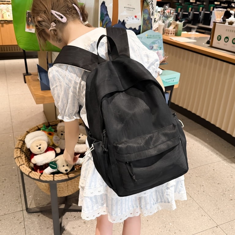 black minimalist backpack laptop Simple Crossbody and smooth YKK zippers Minimalist Leather Backpack | The