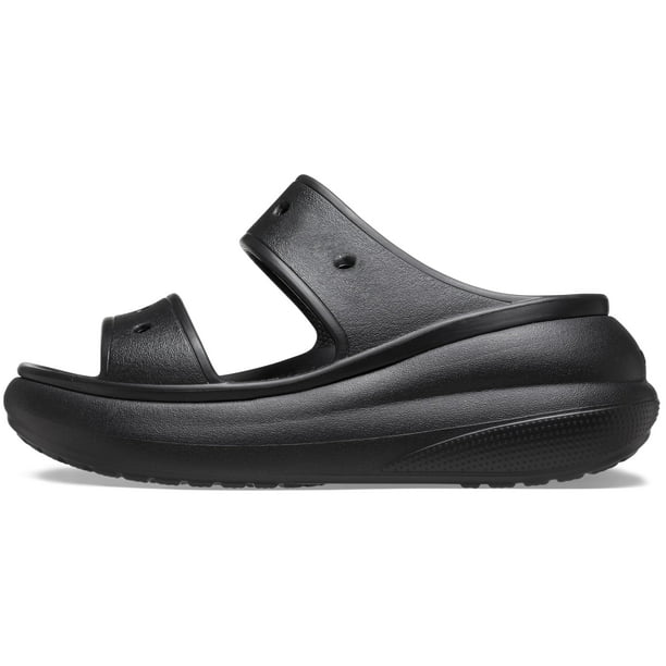 Sandalia Crocs Classic Crush, unisex, negra, plataforma, 7M/9W