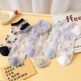 thumbnail image 1 of YAOBAMM Invisible Socks Women Shoes 1 Pair Invisible All Match Elastic Breathable Short Weaving Sole Cool Polyester Transparent Design, 1 of 7