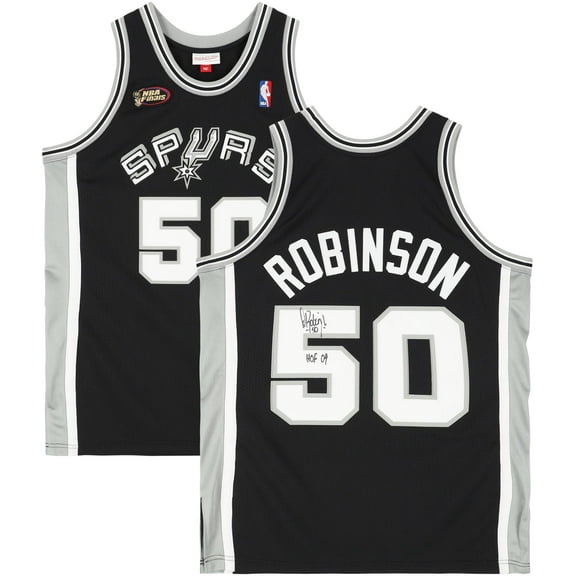David Robinson San Antonio Spurs Autographed Black Mitchell & Ness 1998-1999 Authentic Jersey with "HOF 09" Inscription - Fanatics Authentic Certified