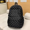 thumbnail image 4 of Btidfty Cute Polka Dot Laptop Backpack Large Capacity Travel Backpack Lightweight Bookbag for Female Elementary & Middle Students (Black), 4 of 6