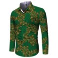 thumbnail image 3 of Camisas florales con personalidad de moda 2024 para hombres, camisas de manga larga con solapa estampadas en 3D, ropa informal vintage Y2k ajustada para mujer, 3 of 5