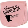 thumbnail image 2 of Inktastic Someone in Minnesota Loves Me Baby Burp Cloth, 2 of 3