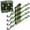 Green, variant on SmartStraps Retractable Ratchet Tie Down Straps, 1" x 6 ft, 500 lb Safe Work Load, 1,500 lb Break Strength, Green, 4-Pack