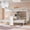 White, variant on Mintazer Twin over Twin over Twin Bunk Bed with Desk, Bunk Bed with Reading Lamp and Storage Shelves, White