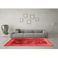 thumbnail image 3 of Ahgly Company Indoor Round Oriental Red Asian Inspired Area Rugs, 3' Round, 3 of 4
