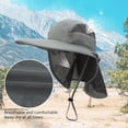 thumbnail image 2 of Sombrero Para El Sol Al Aire Libre Protección Uv Sombrero De Pesca Con Protector De Cuello Sombrero De Ala Ancha Para Hombres Y Mujeres seitruly AP008070-01, 2 of 6