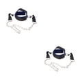 thumbnail image 3 of Yuarrent Ejercitador deportivo para entrenamiento de cuello, rendimiento atlético con cabezales de fuerza para el cuello, ejercitador de arnés azul negro 2Conjunto, 3 of 6