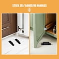 thumbnail image 3 of NICEXMAS 6Pcs Black Adhesive Cabinet Handles Peel and Stick No Drill Self Stick Door Pulls, 3 of 8