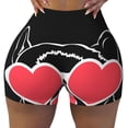thumbnail image 2 of Salouo Animal Bulldog French Print Women's Athletic Shorts,Booty Shorts Biker Shorts High Waisted Elastic Workout Shorts for Yoga Gym Running Sports-Medium, 2 of 8