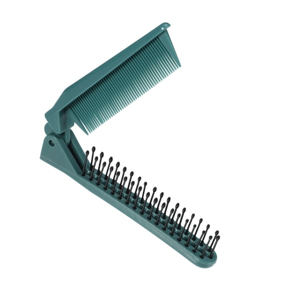 Vocoste Portable Folding Hair Comb Travel Portable Folding Mini Hair Comb for Curly Wet Dry Long Hair Green