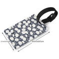 thumbnail image 2 of Sikiie Daisies Flowers Luggage Tags Privacy Cover ID Label Suitcase Tags Identifiers For School Bags,Suitcases, 2 of 7